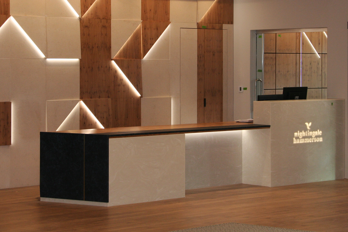 Hammerson House Reception Counter