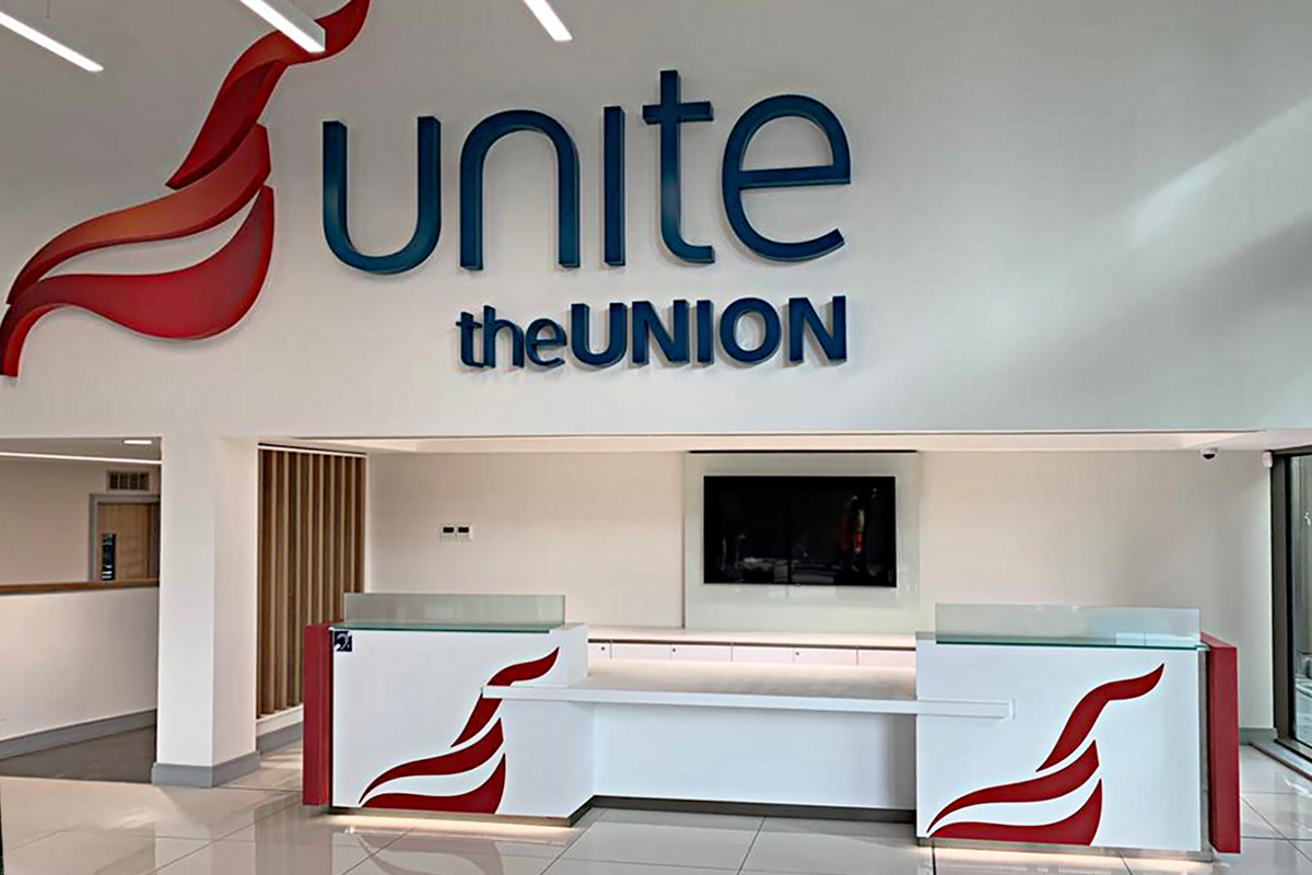 Unite the Union Reception Counter