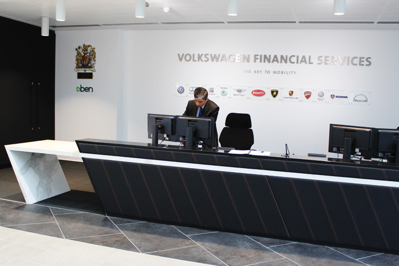 VW HQ Reception Counter